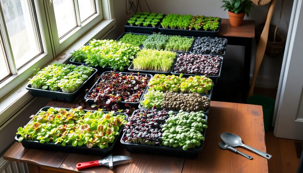 Cost-effective microgreen growing