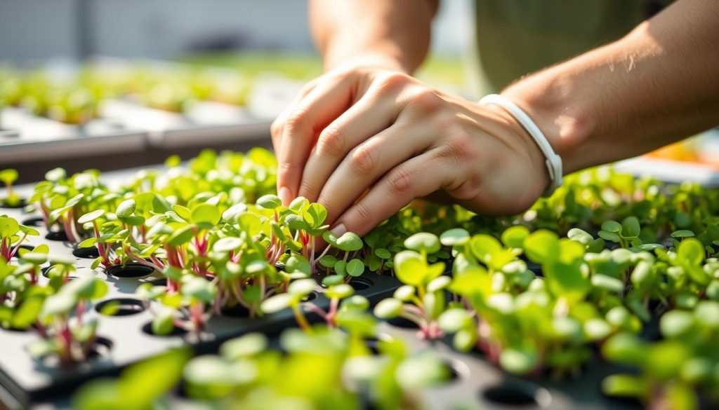 Microgreens Harvesting Techniques